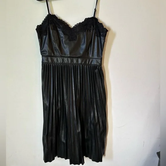 Express | Faux Leather Midi Dress | Size XS - Picture 2 of 6
